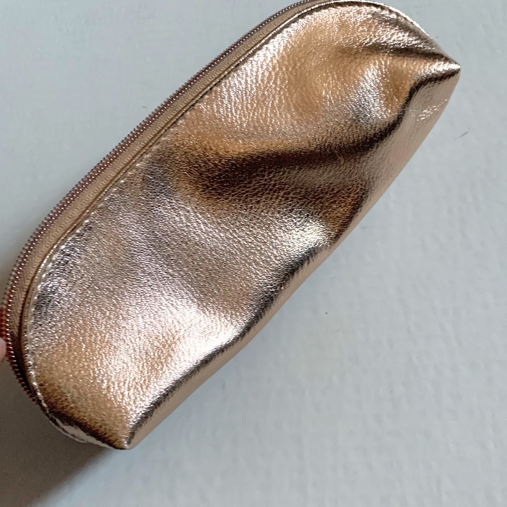 Morphe rose gold makeup bag